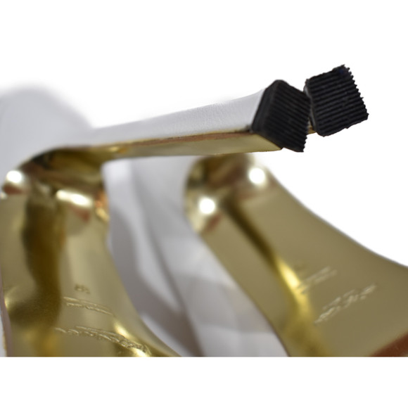 Yves Saint Laurent Heel Pumps Leather White - Picture 9 of 10